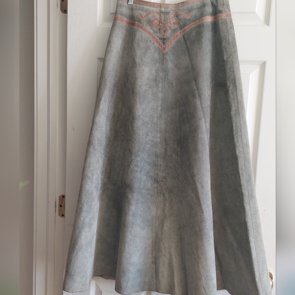 Vintage Anne Klein suede skirt